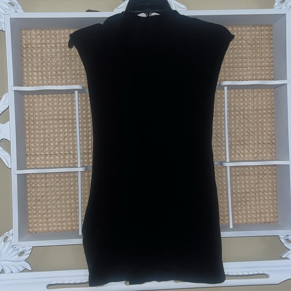 h&m divided Black capped sleeve top with square neckline - Picture 5 of 10